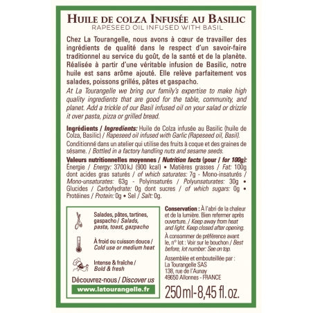 Bazilikų skonio aliejus  | La Tourangelle