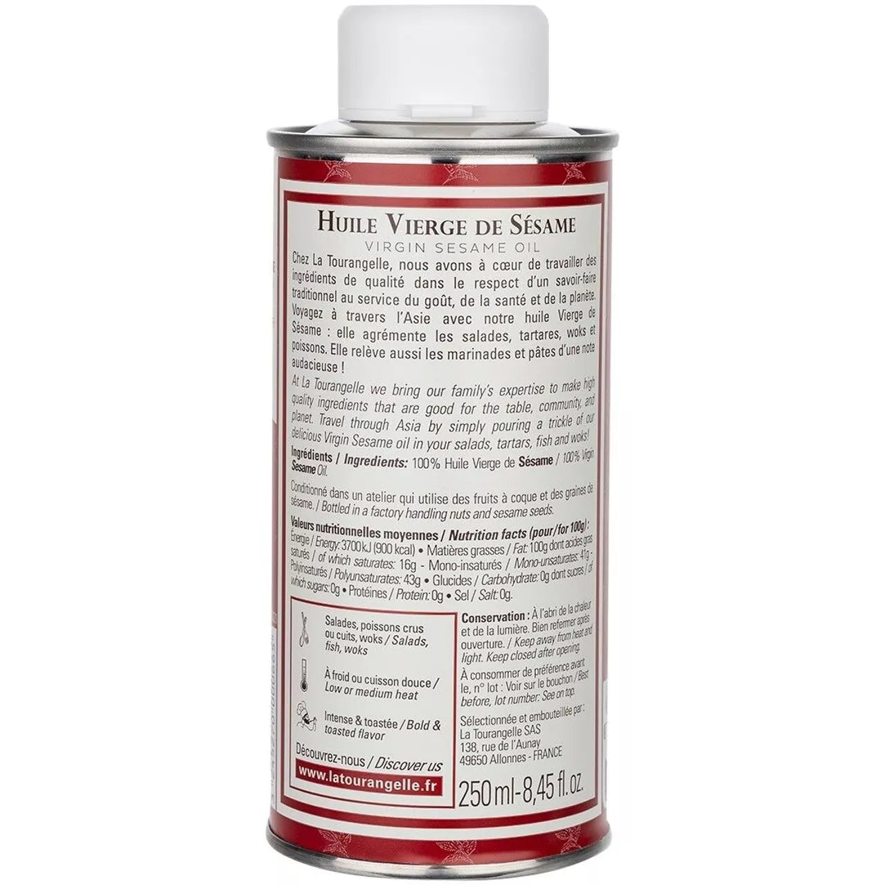 Skrudintų sezamo sėklų aliejus | La Tourangelle