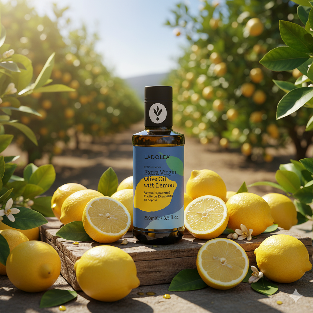 Ladolea ypač tyras alyvuogių aliejus su citrinomis (250 ml)