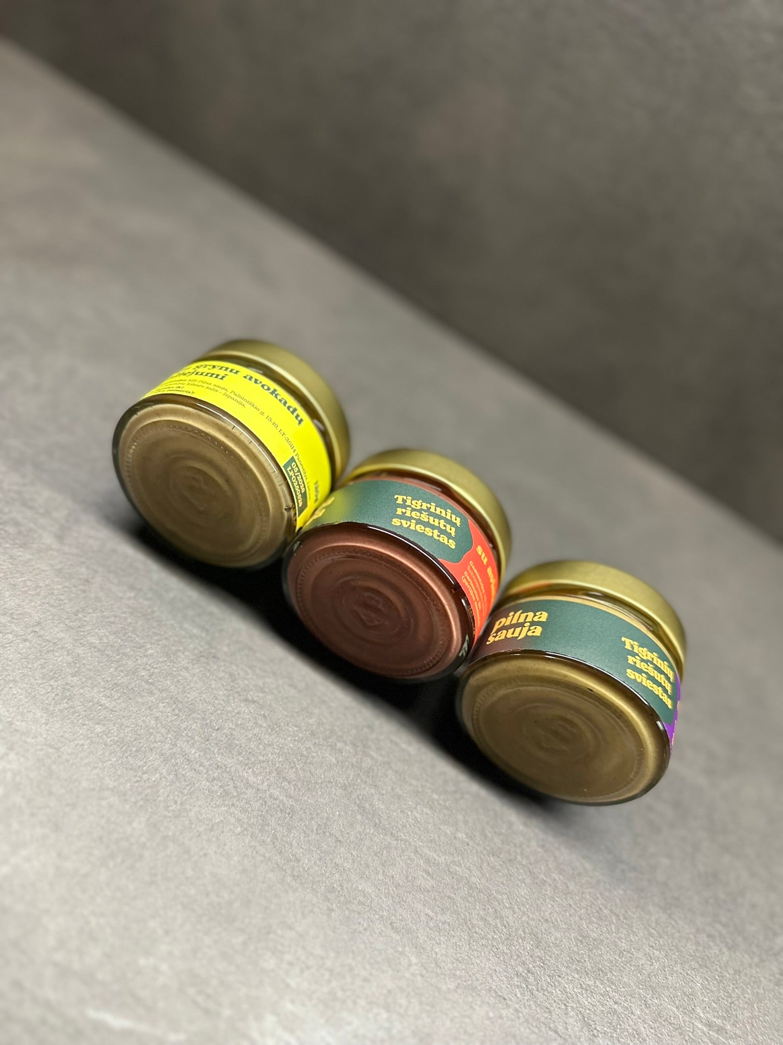 Tigrinių riešutų sviesto rinkinys MINI. 3 skoniai.