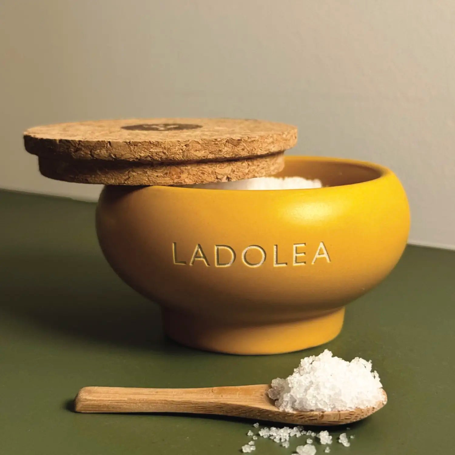 LADOLEA Fleur de Sel jūros druska + keramikinis indelis