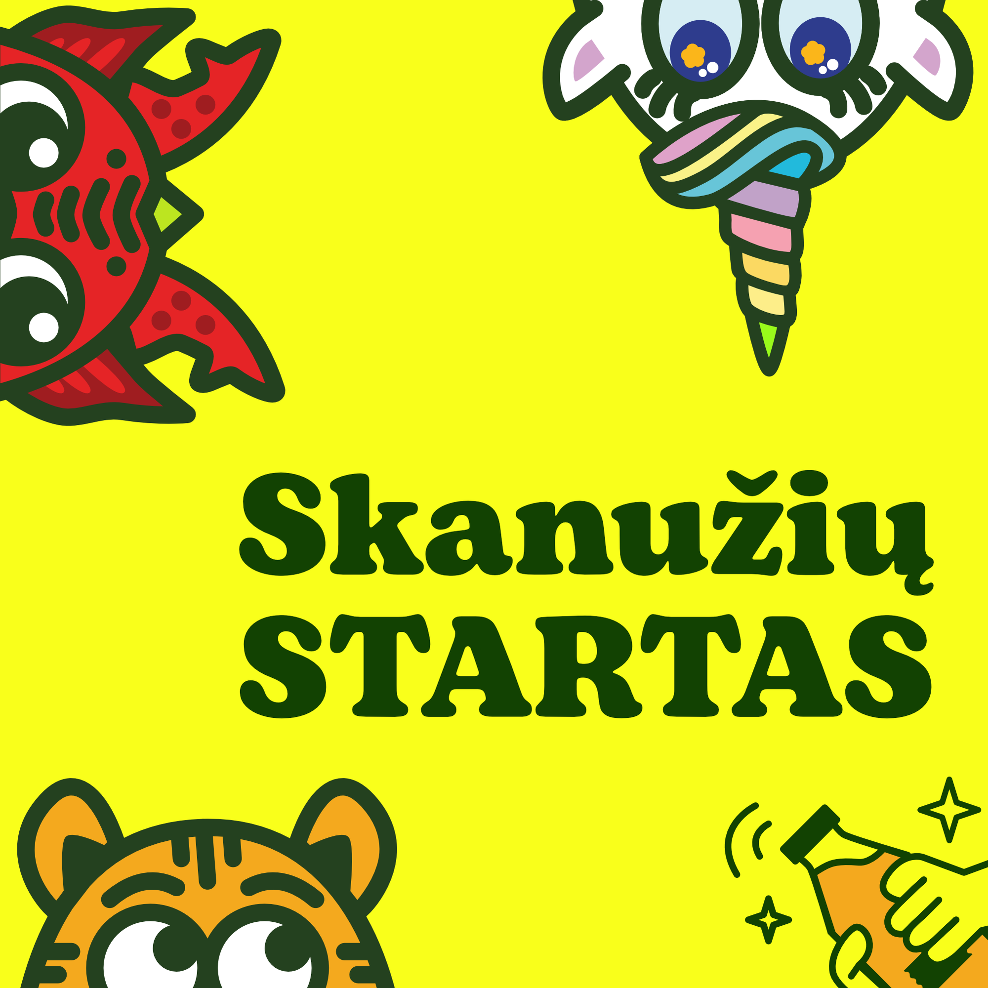 SKANUŽIŲ RINKINYS STARTAS