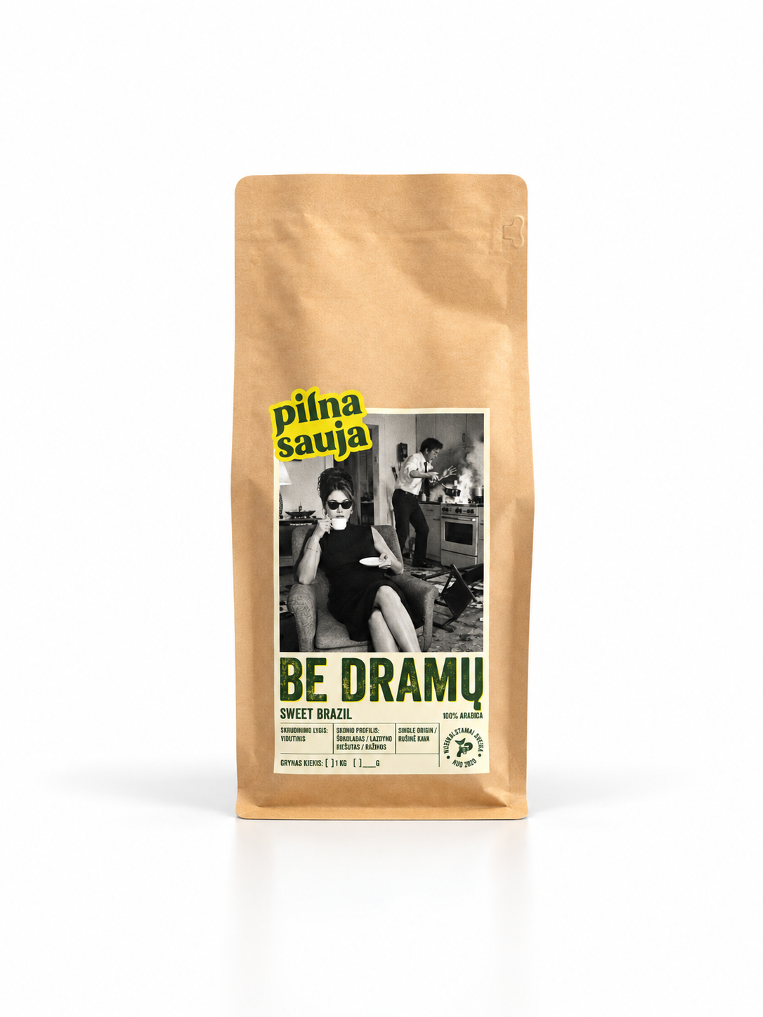 BE DRAMŲ - Kavos pupelės Sweet Brazil