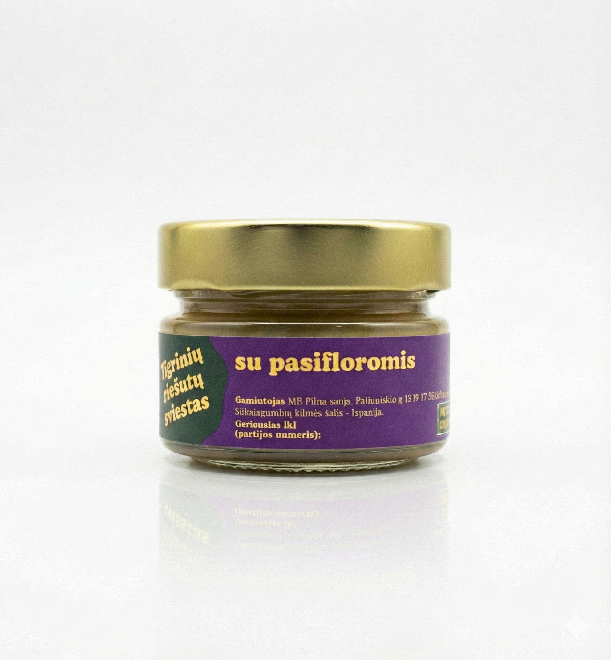 Tigrinių riešutų sviestas su pasifloromis