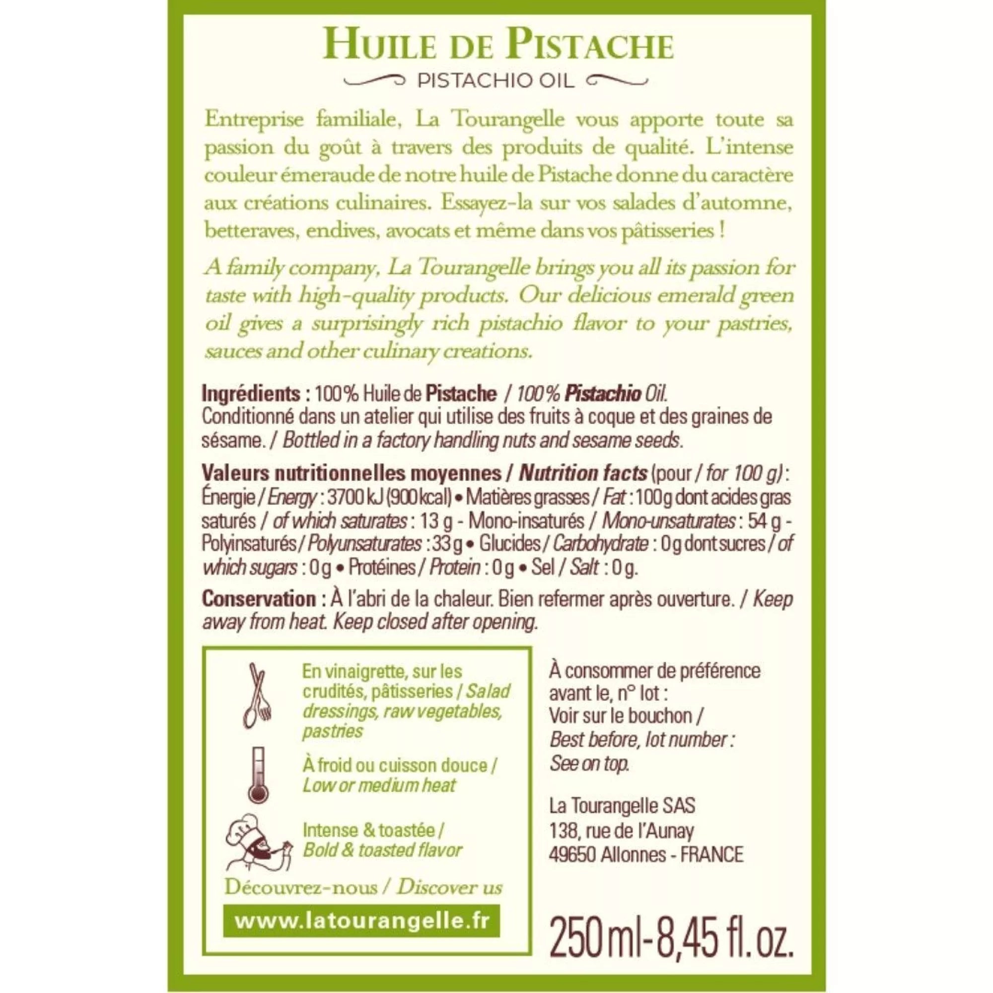 Pistacijų aliejus | La Tourangelle
